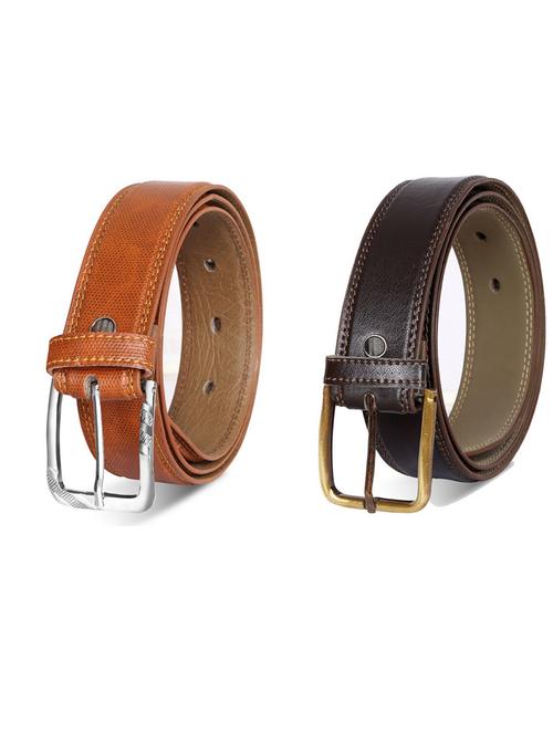 pack of 2 leatherette belt - 19232169 - Very Small Image - 1
