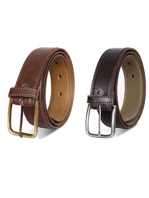 pack of 2 leatherette belt - 19232186 - Very Small Image - 1