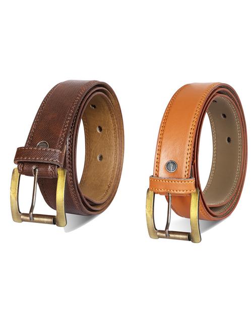 pack of 2 leatherette belt - 19232256 - Very Small Image - 1