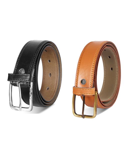 pack of 2 leatherette belt - 19232297 - Very Small Image - 1