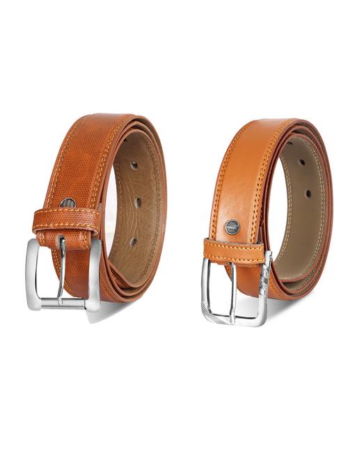 pack of 2 leatherette belt - 19232345 - Very Small Image - 1