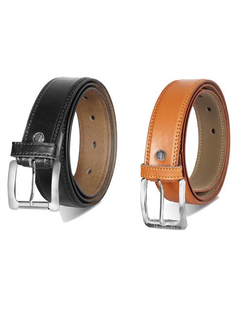 pack of 2 leatherette belt - 19232351 - Very Small Image - 1