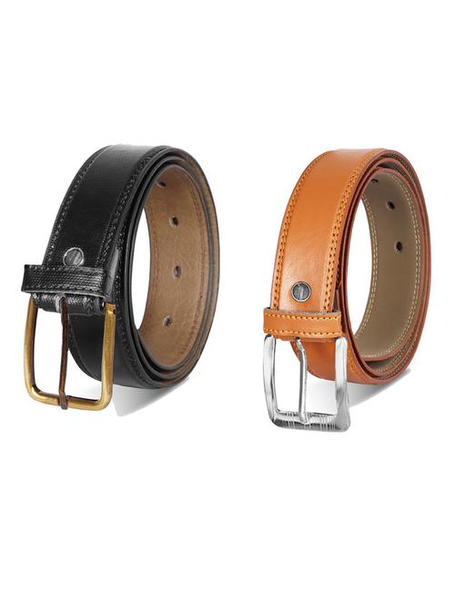 pack of 2 leatherette belt - 19232352 - Very Small Image - 1