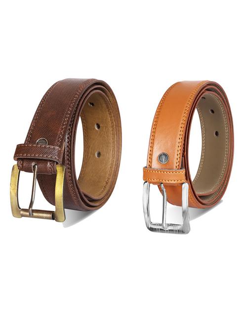 pack of 2 leatherette belt - 19232356 - Very Small Image - 1