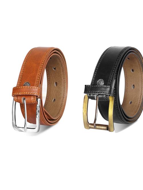 pack of 2 leatherette belt - 19232383 - Very Small Image - 1