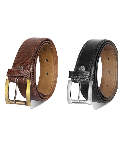 pack of 2 leatherette belt - 19232389 - Very Small Image - 1