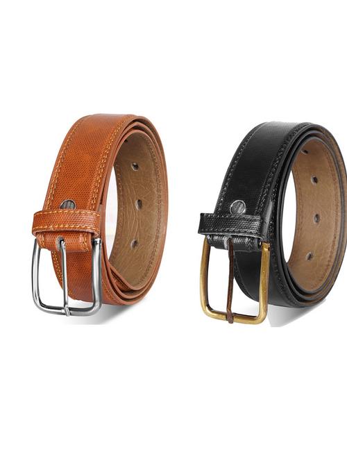 pack of 2 leatherette belt - 19232413 - Very Small Image - 1