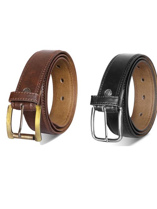 pack of 2 leatherette belt - 19232418 - Very Small Image - 1