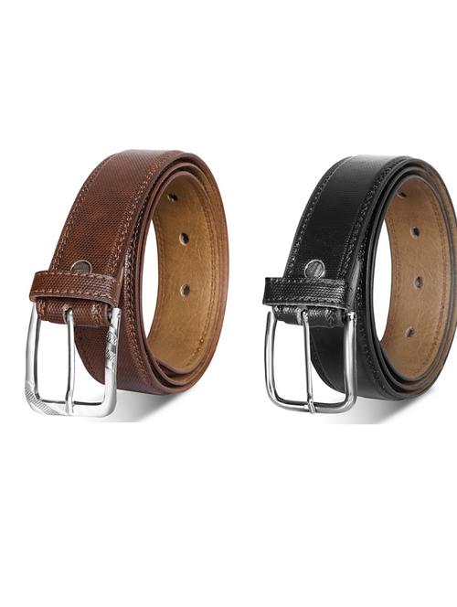 pack of 2 leatherette belt - 19232422 - Very Small Image - 1