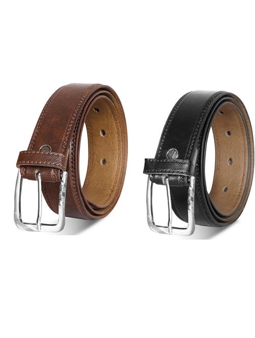 pack of 2 leatherette belt - 19232435 - Very Small Image - 1