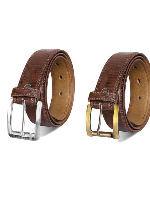 pack of 2 leatherette belt - 19232459 - Very Small Image - 1