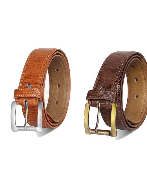 pack of 2 leatherette belt - 19232461 - Very Small Image - 1