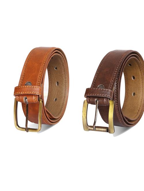 pack of 2 leatherette belt - 19232462 - Very Small Image - 1