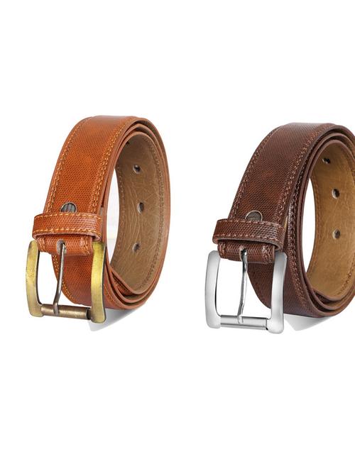 pack of 2 leatherette belt - 19232470 - Very Small Image - 1