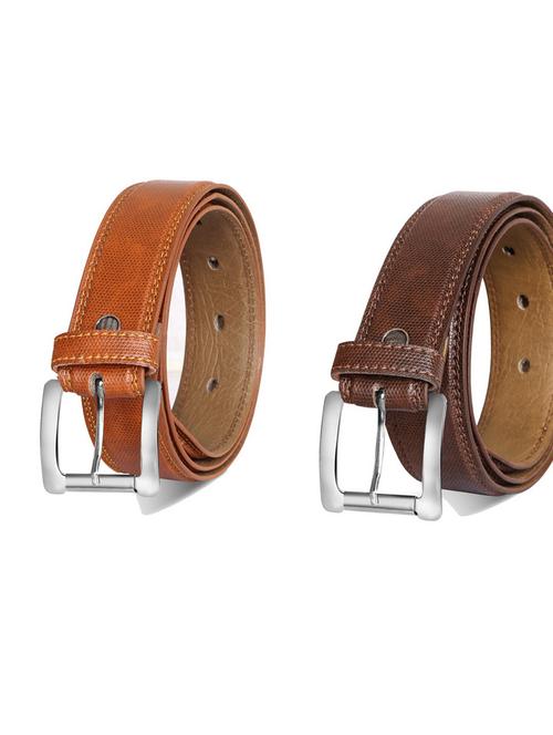 pack of 2 leatherette belt - 19232471 - Very Small Image - 1
