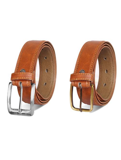 pack of 2 leatherette belt - 19232517 - Very Small Image - 1