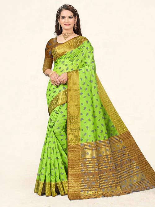 self design woven saree - 19232714 - Very Small Image - 1