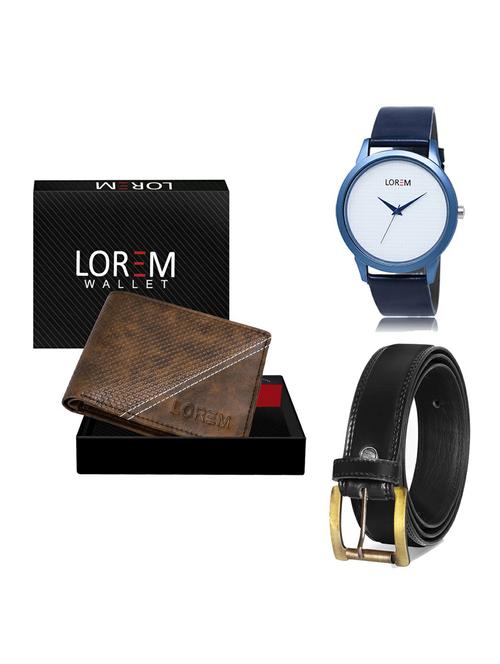 belt, wallet & watch gift combo - 19234935 - Very Small Image - 1