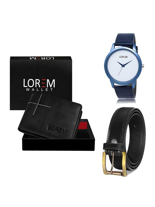 belt, wallet & watch gift combo - 19234943 - Very Small Image - 1