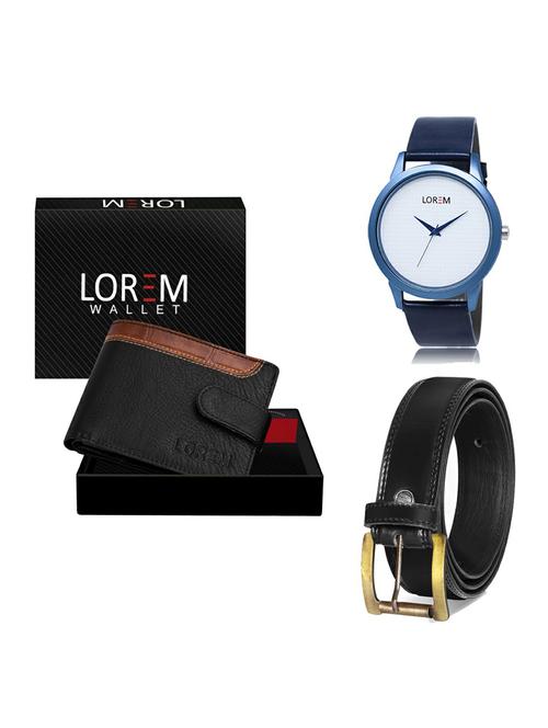 belt, wallet & watch gift combo - 19234948 - Very Small Image - 1