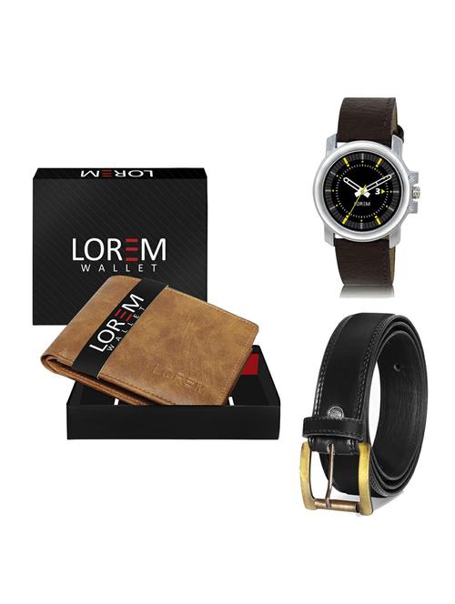 belt, wallet & watch gift combo - 19234961 - Very Small Image - 1