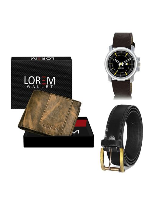 belt, wallet & watch gift combo - 19234968 - Very Small Image - 1