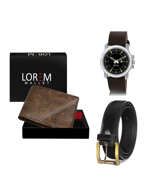 belt, wallet & watch gift combo - 19234980 - Very Small Image - 1