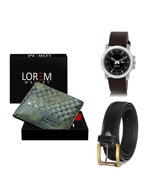 belt, wallet & watch gift combo - 19234986 - Very Small Image - 1