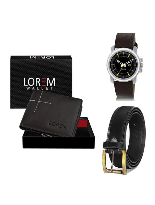 belt, wallet & watch gift combo - 19234989 - Very Small Image - 1