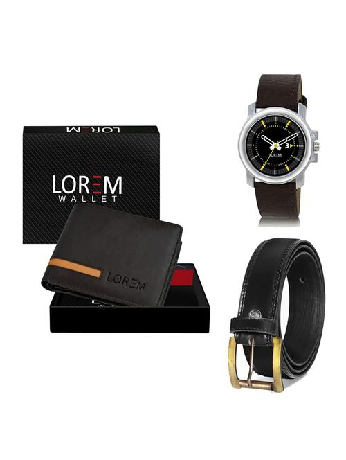 belt, wallet & watch gift combo - 19234991 - Very Small Image - 1