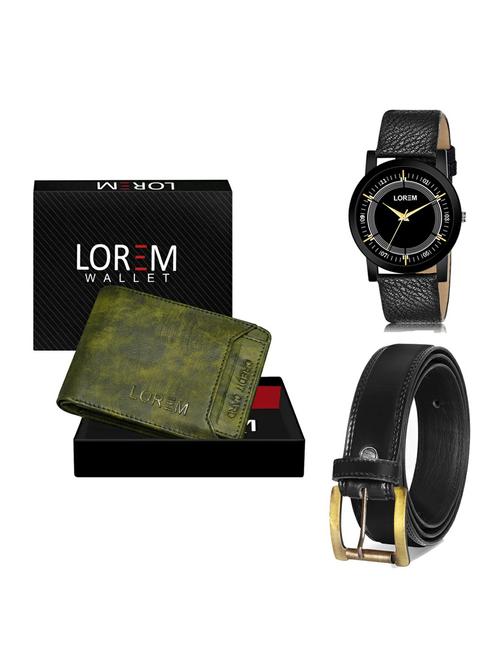 belt, wallet & watch gift combo - 19235065 - Very Small Image - 1