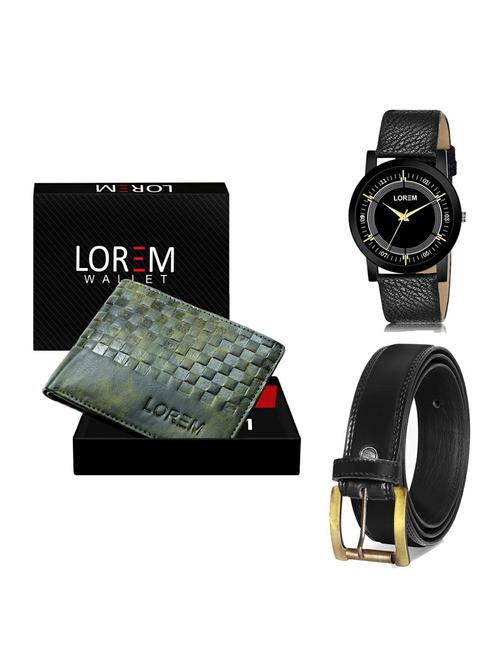 belt, wallet & watch gift combo - 19235076 - Very Small Image - 1
