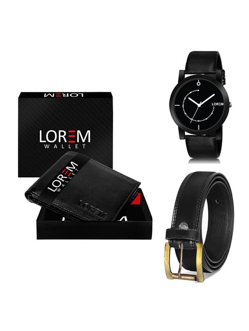 belt, wallet & watch gift combo - 19235098 - Very Small Image - 1