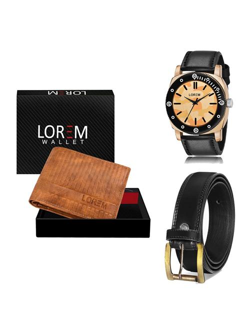 belt, wallet & watch gift combo - 19235157 - Very Small Image - 1
