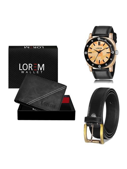belt, wallet & watch gift combo - 19235163 - Very Small Image - 1