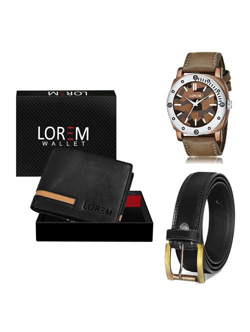 belt, wallet & watch gift combo - 19235215 - Very Small Image - 1