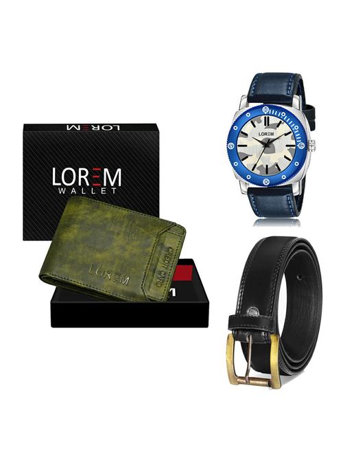 belt, wallet & watch gift combo - 19235245 - Very Small Image - 1