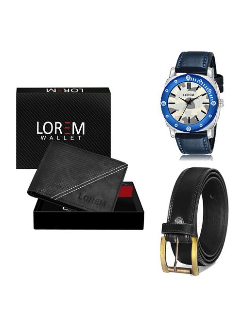 belt, wallet & watch gift combo - 19235253 - Very Small Image - 1