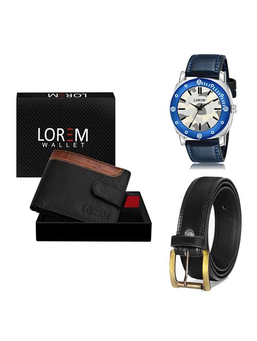 belt, wallet & watch gift combo - 19235263 - Very Small Image - 1