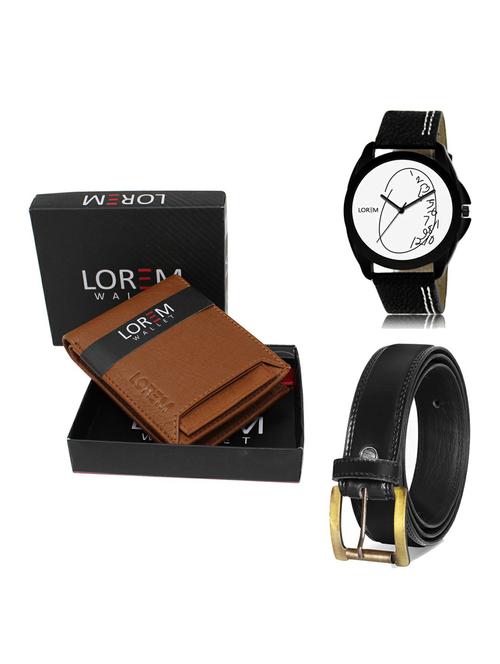 belt, wallet & watch gift combo - 19235267 - Very Small Image - 1