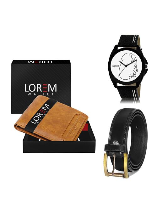 belt, wallet & watch gift combo - 19235269 - Very Small Image - 1