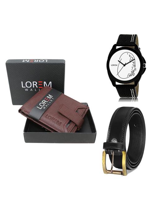 belt, wallet & watch gift combo - 19235272 - Very Small Image - 1