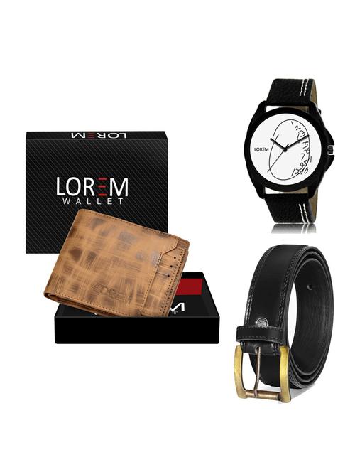 belt, wallet & watch gift combo - 19235284 - Very Small Image - 1