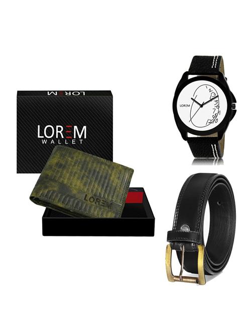 belt, wallet & watch gift combo - 19235293 - Very Small Image - 1