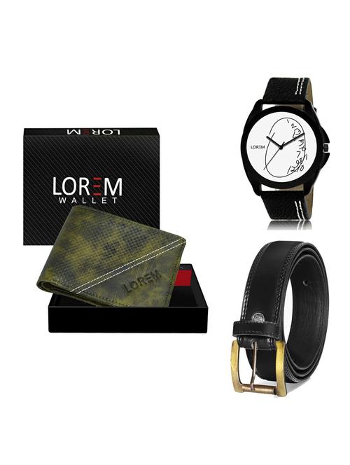 belt, wallet & watch gift combo - 19235297 - Very Small Image - 1