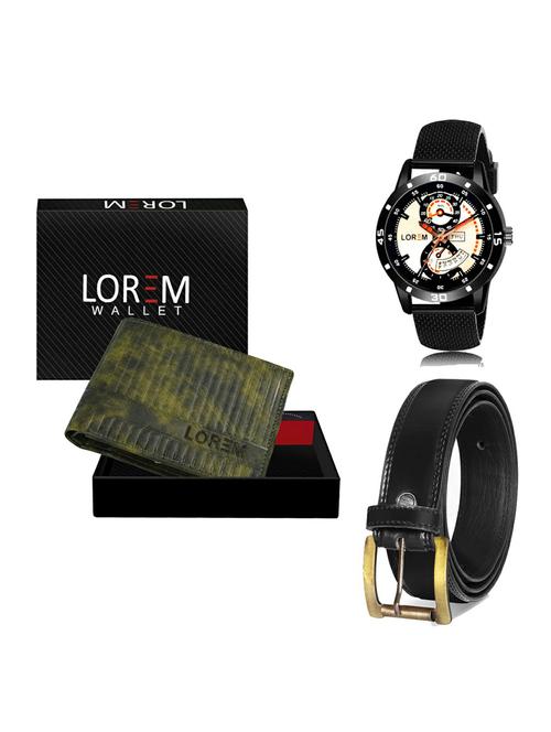 belt, wallet & watch gift combo - 19235338 - Very Small Image - 1