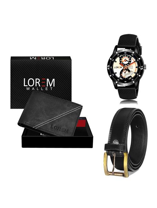 belt, wallet & watch gift combo - 19235343 - Very Small Image - 1