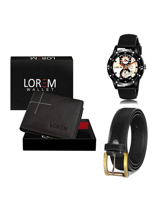 belt, wallet & watch gift combo - 19235349 - Very Small Image - 1