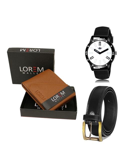 belt, wallet & watch gift combo - 19235355 - Very Small Image - 1