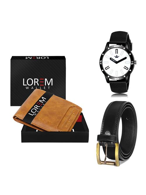 belt, wallet & watch gift combo - 19235359 - Very Small Image - 1
